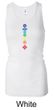 Ladies Yoga Tanktop Floral Chakras Longer Length Racerback Tank Top
