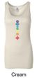 Ladies Yoga Tanktop Floral Chakras Longer Length Tank Top