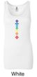 Ladies Yoga Tanktop Floral Chakras Longer Length Tank Top