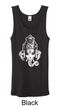 Ladies Yoga Tanktop Ganesha Head Black Organic Tank Top