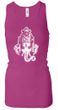 Ladies Yoga Tanktop Ganesha Head Longer Length Racerback Tank Top