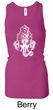 Ladies Yoga Tanktop Ganesha Head Longer Length Racerback Tank Top