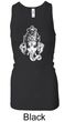 Ladies Yoga Tanktop Ganesha Head Longer Length Racerback Tank Top