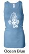 Ladies Yoga Tanktop Ganesha Head Longer Length Racerback Tank Top