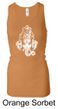 Ladies Yoga Tanktop Ganesha Head Longer Length Racerback Tank Top