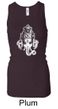 Ladies Yoga Tanktop Ganesha Head Longer Length Racerback Tank Top