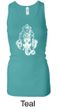 Ladies Yoga Tanktop Ganesha Head Longer Length Racerback Tank Top