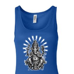 Ladies Yoga Tanktop Ganesha Longer Length Tank Top