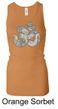 Ladies Yoga Tanktop Ganesha OM Longer Length Racerback Tank Top