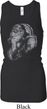 Ladies Yoga Tanktop Ganesha Profile Longer Length Racerback Tank Top