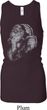 Ladies Yoga Tanktop Ganesha Profile Longer Length Racerback Tank Top