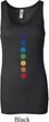 Ladies Yoga Tanktop Glowing Chakras Longer Length Tank Top