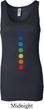 Ladies Yoga Tanktop Glowing Chakras Longer Length Tank Top