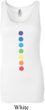 Ladies Yoga Tanktop Glowing Chakras Longer Length Tank Top