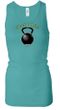 Ladies Tanktop Grab This Kettle Bell Longer Length Racerback
