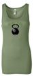 Ladies Tanktop Grab This Kettle Bell Longer Length Tank Top