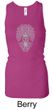 Ladies Yoga Tanktop Grey Bodhi Tree Longer Length Racerback Tank Top