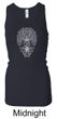 Ladies Yoga Tanktop Grey Bodhi Tree Longer Length Racerback Tank Top