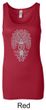Ladies Yoga Tanktop Grey Bodhi Tree Longer Length Tank Top