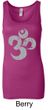 Ladies Yoga Tanktop Grey Distressed OM Longer Length Tank Top
