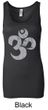 Ladies Yoga Tanktop Grey Distressed OM Longer Length Tank Top