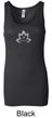 Ladies Yoga Tanktop Grey Namaste Lotus Longer Length Tank Top