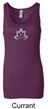 Ladies Yoga Tanktop Grey Namaste Lotus Longer Length Tank Top
