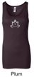 Ladies Yoga Tanktop Grey Namaste Lotus Longer Length Tank Top