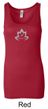 Ladies Yoga Tanktop Grey Namaste Lotus Longer Length Tank Top