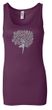 Ladies Yoga Tanktop Grey Tree Pose Longer Length Tank Top