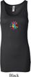 Ladies Yoga Tanktop Hippie Sun Patch Middle Longer Length Tank Top