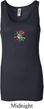 Ladies Yoga Tanktop Hippie Sun Patch Middle Longer Length Tank Top