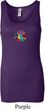 Ladies Yoga Tanktop Hippie Sun Patch Middle Longer Length Tank Top