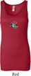 Ladies Yoga Tanktop Hippie Sun Patch Middle Longer Length Tank Top