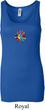 Ladies Yoga Tanktop Hippie Sun Patch Middle Longer Length Tank Top