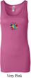 Ladies Yoga Tanktop Hippie Sun Patch Middle Longer Length Tank Top