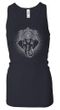 Ladies Yoga Tanktop Iconic Ganesha Longer Length Racerback Tank Top