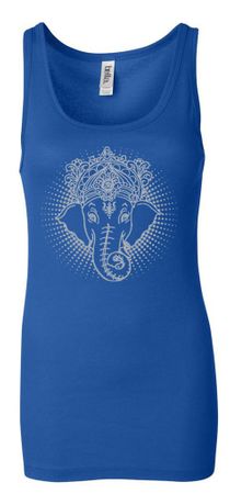 Ladies Yoga Tanktop Iconic Ganesha Longer Length Tank Top