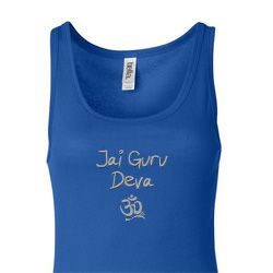 Ladies Yoga Tanktop Jai Guru Deva Longer Length Tank Top
