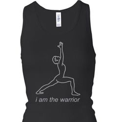Ladies Yoga Tanktop Line Warrior Longer Length Racerback Tank Top