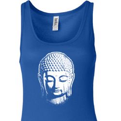 Ladies Yoga Tanktop Little Buddha Head Longer Length Tank Top