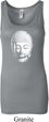 Ladies Yoga Tanktop Little Buddha Head Longer Length Tank Top