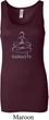 Ladies Yoga Tanktop Namaste Lotus Pose Longer Length Tank Top