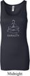 Ladies Yoga Tanktop Namaste Lotus Pose Longer Length Tank Top