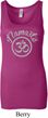 Ladies Yoga Tanktop Namaste Om Longer Length Tank
