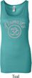 Ladies Yoga Tanktop Namaste Om Longer Length Tank