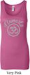Ladies Yoga Tanktop Namaste Om Longer Length Tank