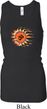 Ladies Yoga Tanktop Ohm Sun Longer Length Racerback Tank Top