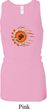 Ladies Yoga Tanktop Ohm Sun Longer Length Racerback Tank Top