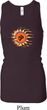 Ladies Yoga Tanktop Ohm Sun Longer Length Racerback Tank Top